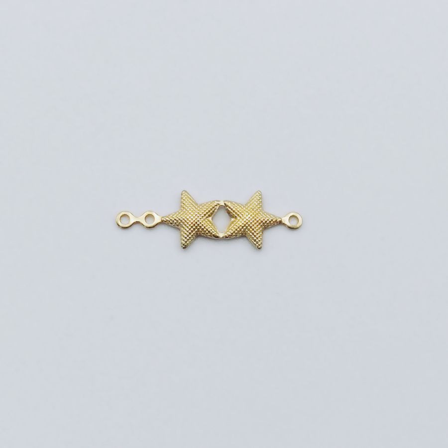 Estrela craquelada mini 6mm - peça dupla vendida aberta