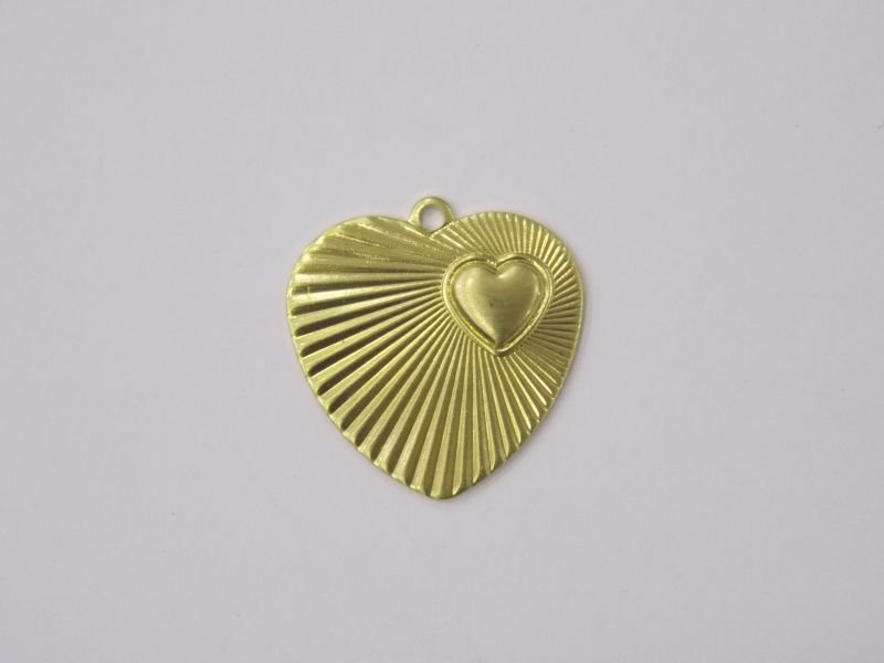 Coração 17mm Diaman C/ Coração Liso Lateral C/ Cab