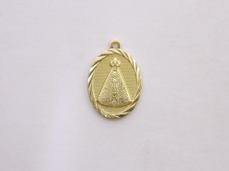 Oval Aparecida Borda Diamantada 18mm C/ Cab