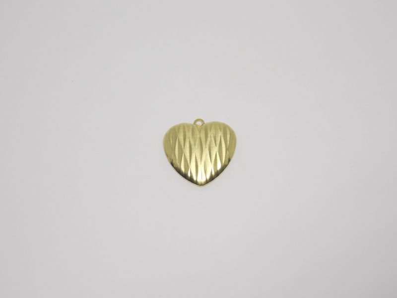 Coração 17mm Estampa Diamantado C/ Cabeça