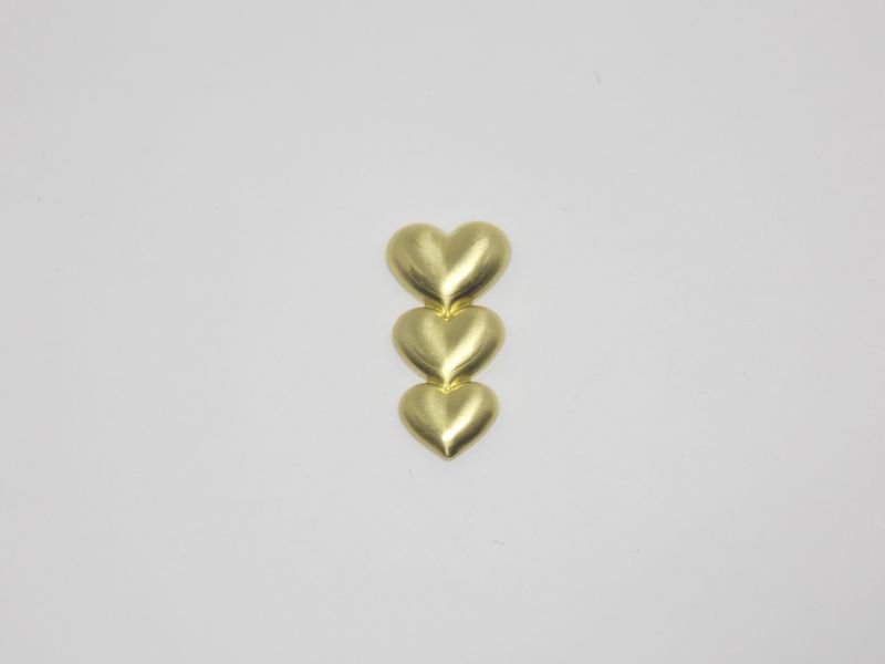 3 Coração 20mm Em Pé Liso S/ Cabeça