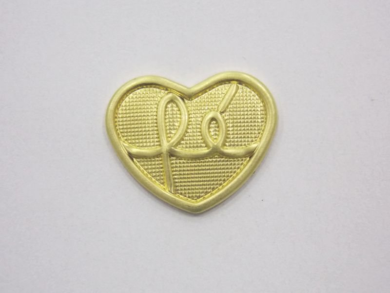 Coração 16x13mm (Fé) S/ Furo S/ Cabeça