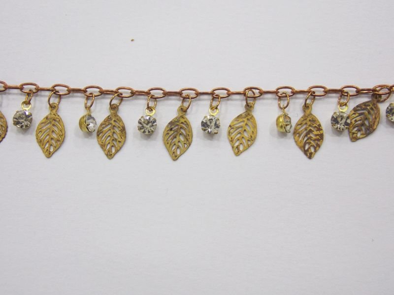 Corrente C/ Folha Gd E Ponto De Luz