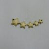 5 Estrelas P/ Brinco Ear Cuff Reticulado C/ 2 Furo