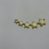 5 Estrelas P/ Brinco Ear Cuff Reticulado C/ 2 Furo