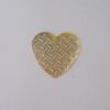 Coraçao Vazado Diamantado 22mm