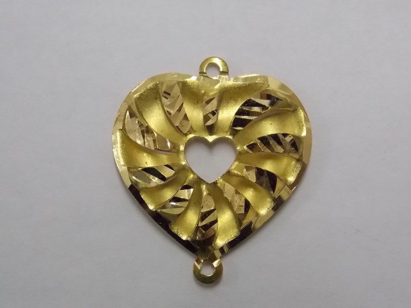 Coraçao C/ Faixas Diamant Centro Vaz 1 Cabeça Enc