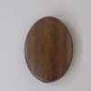 Oval Madeira C/ Furo Passante 20x27mm
