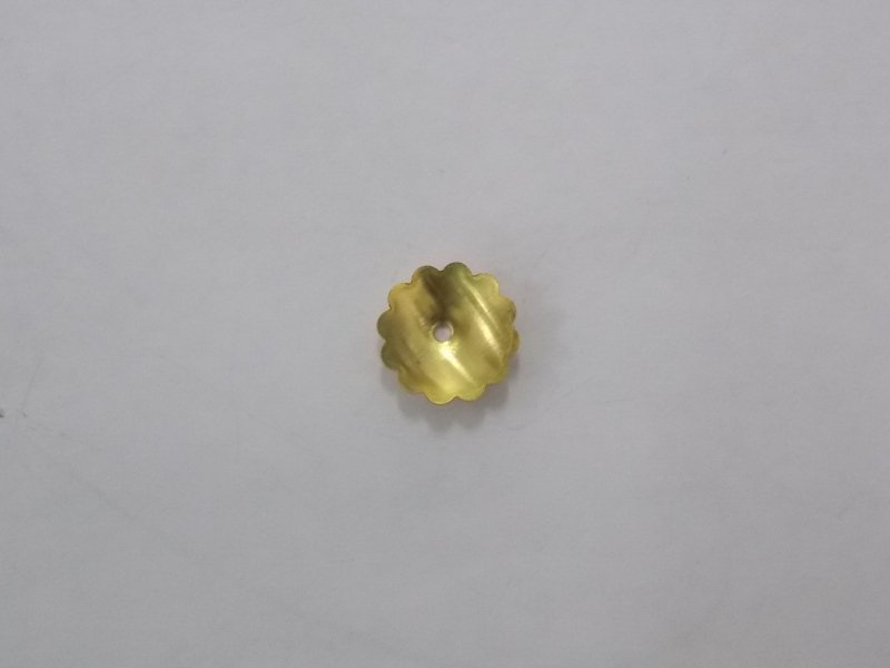 Calota P/ Perola 10mm C/ Furo