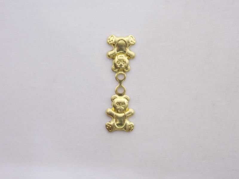 Urso Duplo 9mm C/ Argola