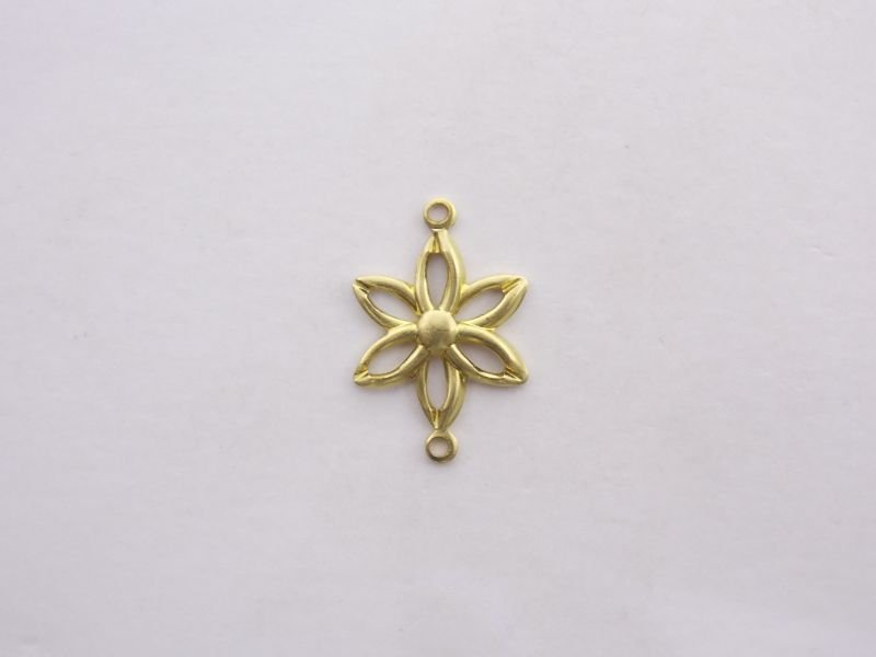 Flor C/ Pétalas Vazadas 15mm C/ 2 Argolas