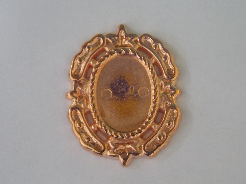 Oval Abs C/ Borda Trabalhada 25x33mm