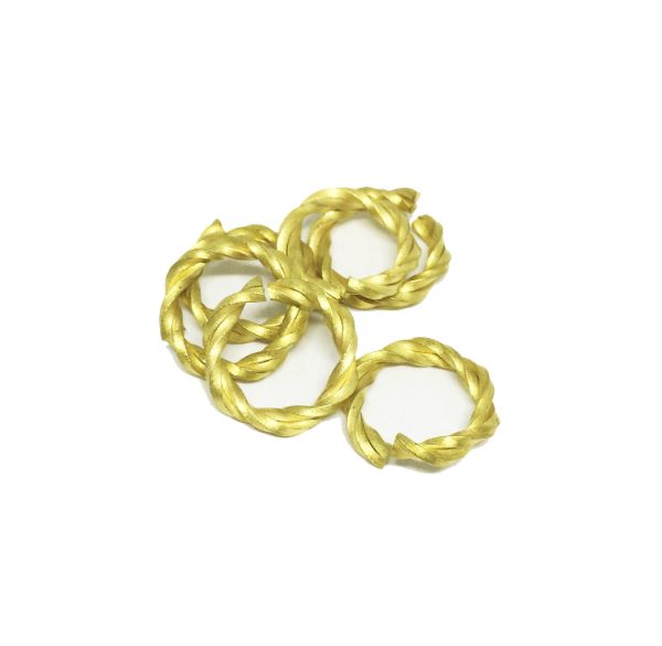 ARGOLA DE 2 FIOS QUADRADOS TORCIDOS 3X14 - Image 3